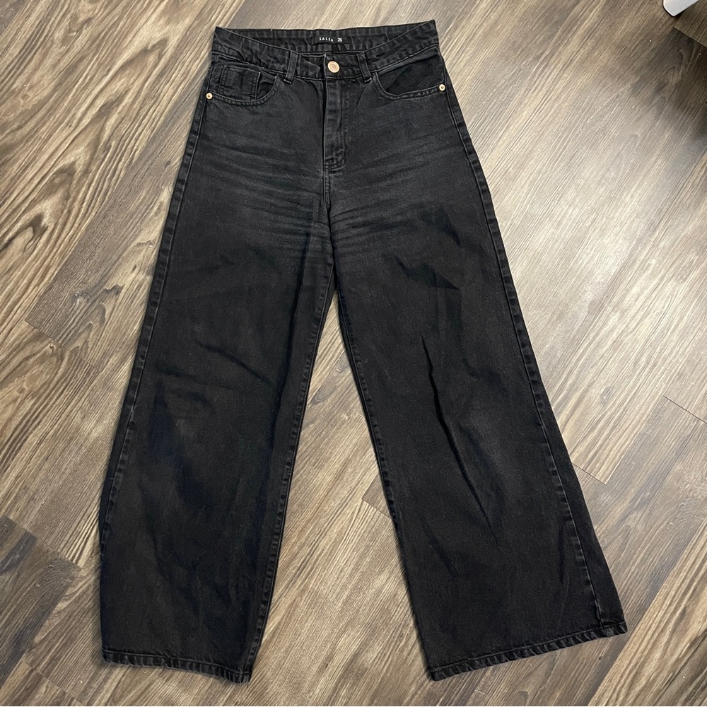 SALSA Women's Black Wide-Leg Jeans